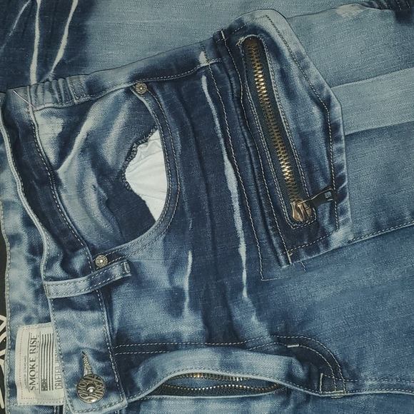 Smoke Rise mens distressed denim jeans - Picture 3 of 15